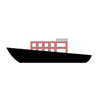 schip cruise boot geïsoleerde pictogram vector