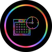 tijd planning vector icoon