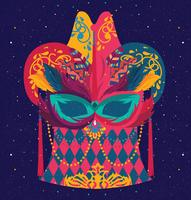 Carnevale Di Venezia maskerontwerp vector