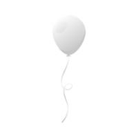 ballon helium kleur wit zwevend vector