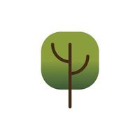 groene boom plant bos geïsoleerde icon vector