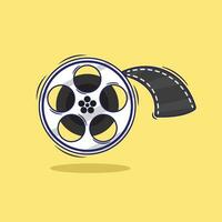 vrij vector tekenfilm film rollen illustratie