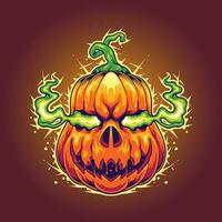 verschrikking pompoen halloween illustratie vector