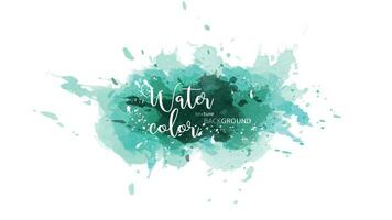 diep groen abstract waterverf plons achtergrond vector