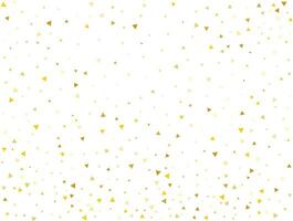 luxe goud driehoekig confetti achtergrond. vector illustratie