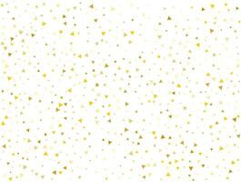 luxe goud driehoekig confetti achtergrond. vector illustratie