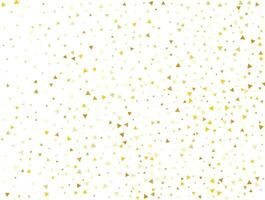 luxe goud driehoekig confetti achtergrond. vector illustratie