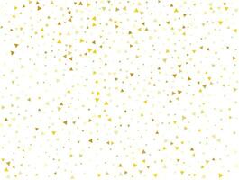 luxe goud driehoekig confetti achtergrond. vector illustratie