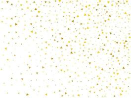 luxe goud driehoekig confetti achtergrond. vector illustratie