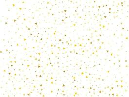 luxe goud driehoekig confetti achtergrond. vector illustratie