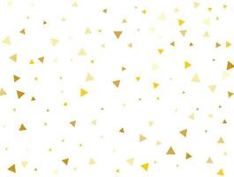 geslacht neutrale gouden driehoekig confetti achtergrond. vector illustratie