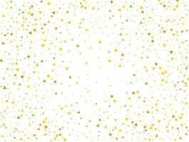 luxe goud driehoekig confetti achtergrond. vector illustratie