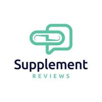 supplement recensie logo ontwerp sjabloon vector