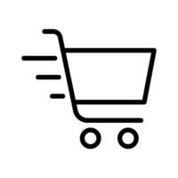 boodschappen doen kar icoon vector, boodschappen doen trolley icoon, boodschappen doen kar logo, houder voor goederen en producten, economie symbool ontwerp elementen, mand symbool silhouet, kleinhandel ontwerp elementen vector