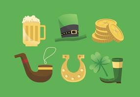 St Patricks Day Clip Element Set  vector