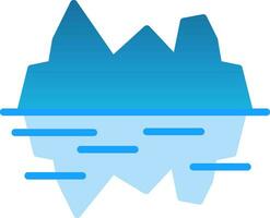 gletsjer baai vector icoon ontwerp