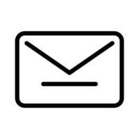 modieus e-mail icoon, bericht icoon, mail icoon, postvak IN teken, berichten symbool, envelop zwart en wit, brief Bezig met verzenden bericht vector illustratie