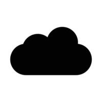 wolk vector glyph icoon voor persoonlijk en reclame gebruiken.