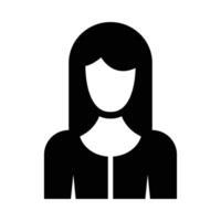 vrouw vector glyph icoon voor persoonlijk en reclame gebruiken.