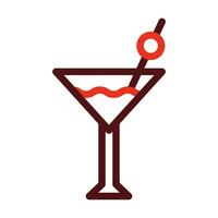 cocktail glyph twee kleur icoon voor persoonlijk en reclame gebruiken. vector