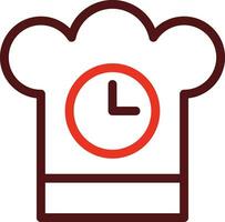 keuken timer glyph twee kleur icoon voor persoonlijk en reclame gebruiken. vector
