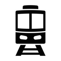 trein vector glyph icoon voor persoonlijk en reclame gebruiken.