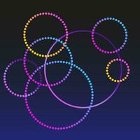 ronde cirkel helling structuur helder gekleurde vorm abstract vector patroon achtergrond