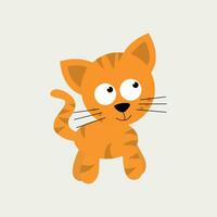 vector illustratie van schattig kat tekenfilm