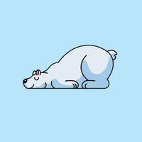 vector illustratie van schattig polair beer
