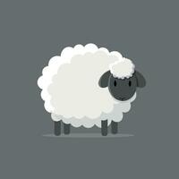 vector illustratie van schattig schapen