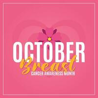 borst kanker bewustzijn maand vector illustratie. roze helling lint illustratie