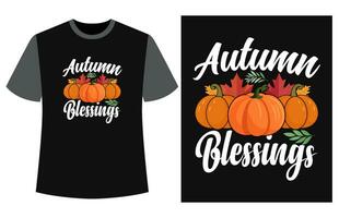 herfst t-shirt ontwerp vector illustratie, vallen t shirt, herfst pompoen t overhemd