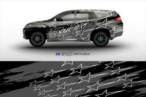 vector racing auto inpakken ontwerp voor voertuig vinyl stickers en automotive bedrijf sticker kleurstelling