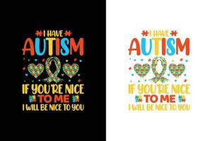 autisme typografie t overhemd ontwerp, autisme t shirt, autisme t overhemden, autisme grafisch t shirt, autisme t overhemd ontwerp bundel, vector
