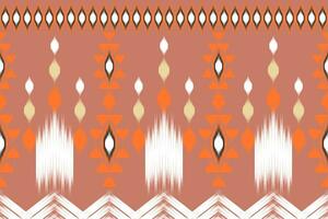 ikat paisley naadloos patroon, traditioneel naadloos patroon, aztec stijl, borduurwerk, abstract, vector, ontwerp illustratie voor textuur, kleding stof, afdrukken. vector