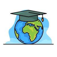 Global Education Illustration vector