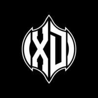 xd brief logo ontwerp. xd creatief monogram initialen brief logo concept. xd uniek modern vlak abstract vector brief logo ontwerp.