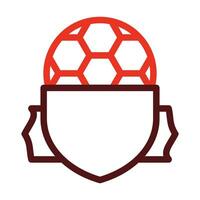 Amerikaans voetbal banier dik lijn twee kleur pictogrammen voor persoonlijk en reclame gebruiken. vector