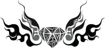 diamant kunst tag ook logo desigh vector
