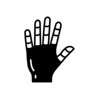 hand- icoon in vector. illustratie vector