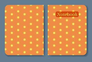 school- kleurrijk notitieboekje Hoes met zon papier bladen. modern esthetisch werkblad. vector
