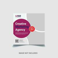 creatief afzet agentschap sociaal media ontwerp sjabloon voor digitaal post afzet vector
