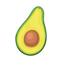 plakje avocado vector