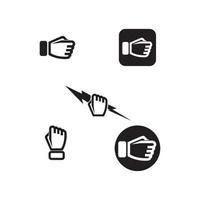 hand en help vector logo en symbolen sjabloon pictogrammen app