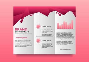 Professional Company Pink Brochure Template vector