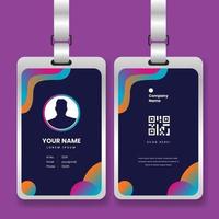 sjabloon voor professionele identiteitskaart met mockup vector