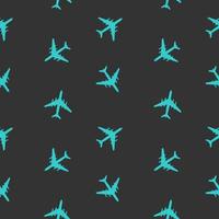 vliegtuigen, vliegtuig, vliegtuig vliegende vector naadloze reizen vervoer achtergrond. vector illustratie