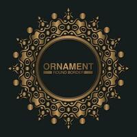 luxe ornament patroon cirkel ontwerp vector