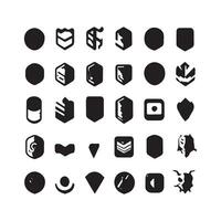 vector sociaal media logos en pictogrammen pak vector set, icoon vorm elementen, sociaal media bedrijf logo