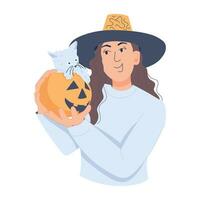 modieus halloween kleding vector